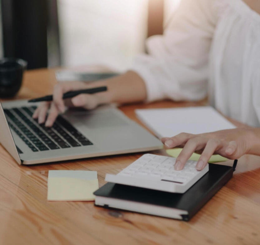 business-QuickBooks-cleanup-setup Bookkeeper reviewing financial reports in QuickBooks and advising small business client